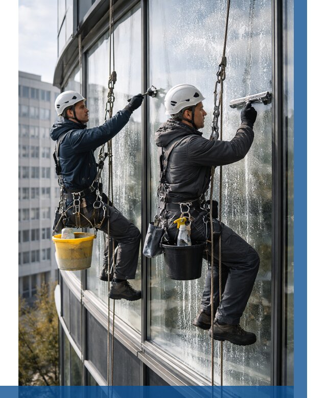 Мойка панорамных окон в Верхнем Уфалее от 358 р. заказать у ВЫСОТНИК-Врф