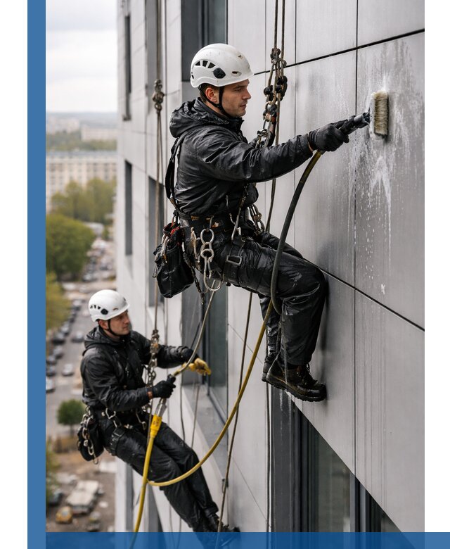 Профессиональная мойка фасада из композита в Верхнем Уфалее