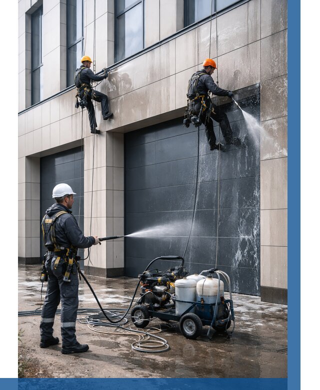 Послестроительная мойка фасада в Верхнем Уфалее от 307 р. | ВЫСОТНИК-Врф