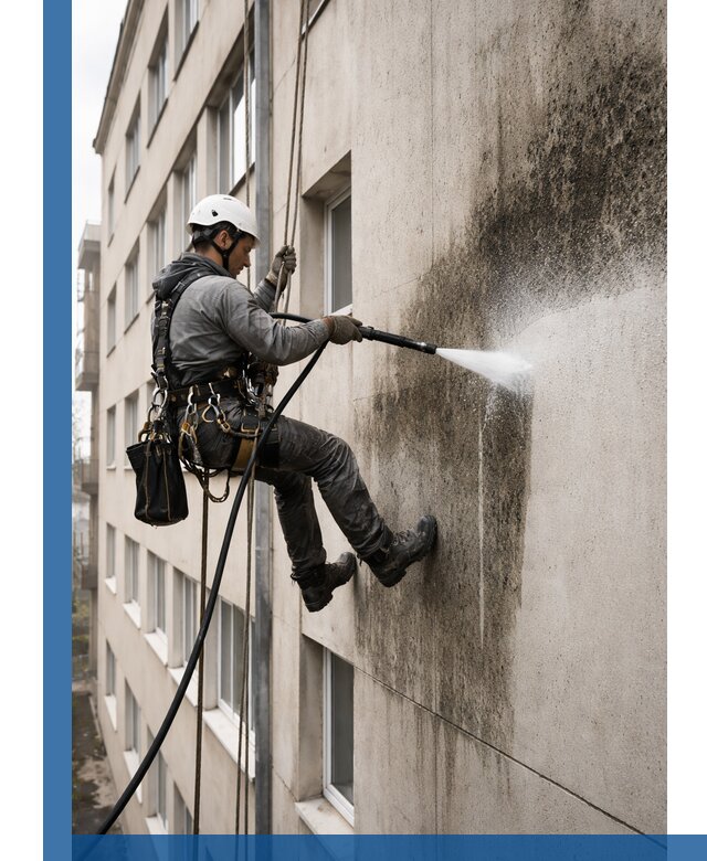 Профессиональная очистка фасадов от плесени в Верхнем Уфалее