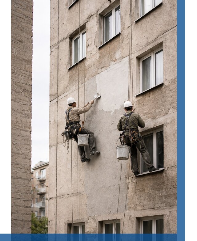 Косметический ремонт фасада в Верхнем Уфалее от 1126 р. | ВЫСОТНИК-Врф