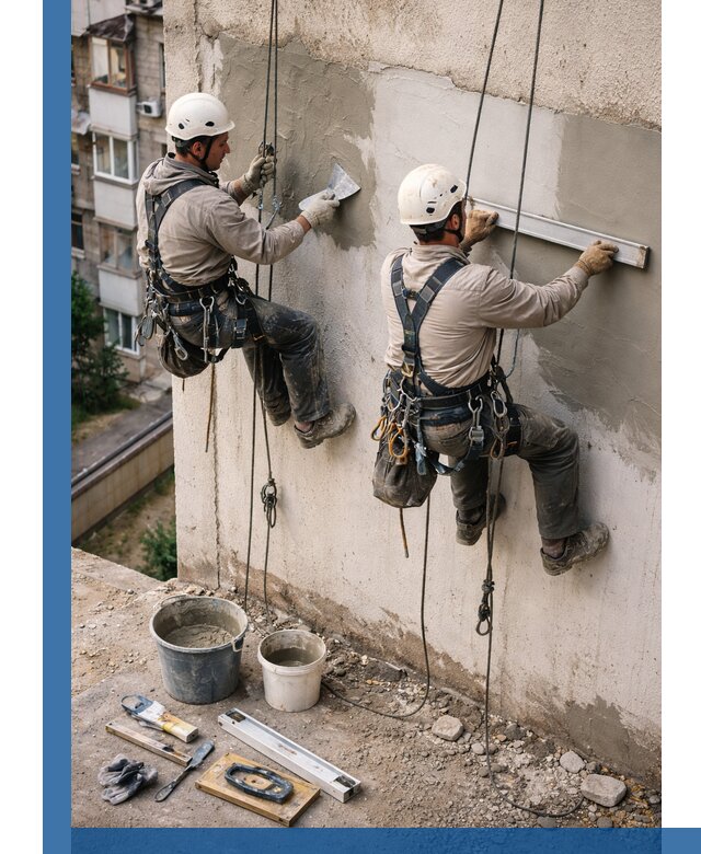 Комплексный ремонт штукатурного фасада с гарантией в Верхнем Уфалее