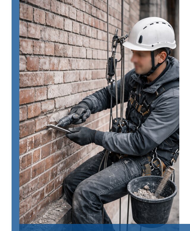 Расшивка кирпичных швов фасадов и стен, ремонт в Верхнем Уфалее