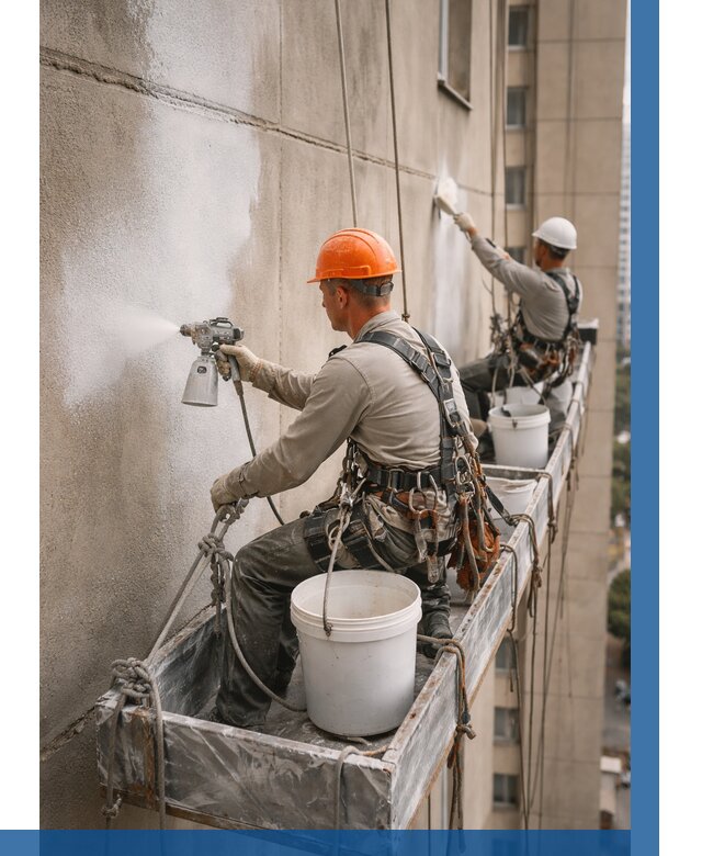 Грунтовка фасада на высоте в Верхнем Уфалее от 123 р. | ВЫСОТНИК-Врф