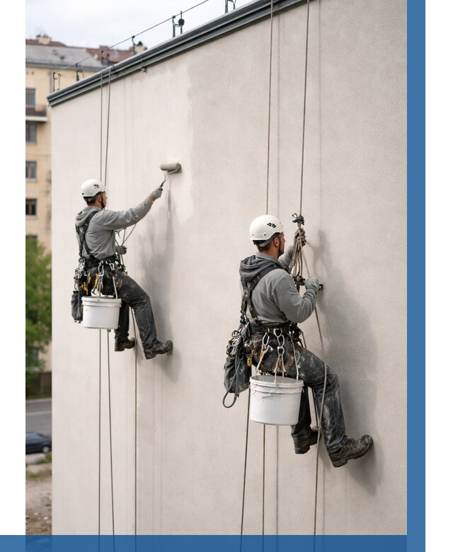 Покраска оштукатуренного фасада в Верхнем Уфалее от 327 р. | ВЫСОТНИК-Врф