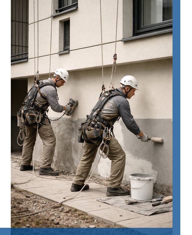 Окраска цоколя здания в Верхнем Уфалее от 461 р. под ключ | ВЫСОТНИК-Врф