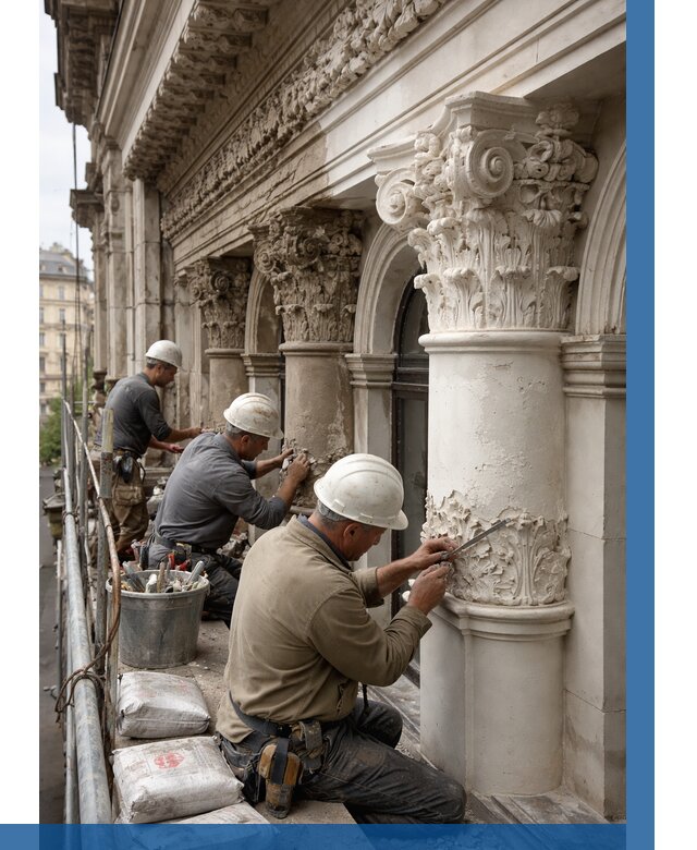 Реставрация фасадной лепнины в Верхнем Уфалее от 2559 р. | ВЫСОТНИК-Врф