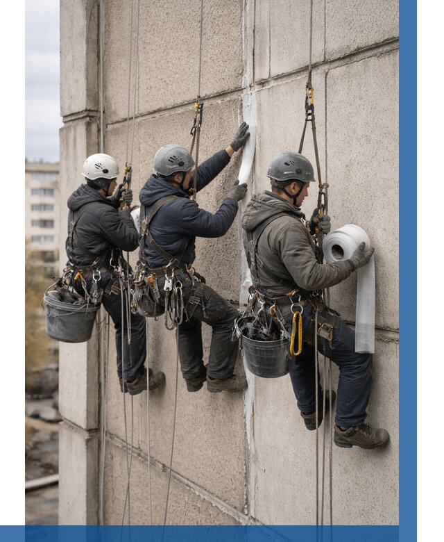 Ремонт межпанельных швов в Верхнем Уфалее от 768 р. | ВЫСОТНИК-Врф