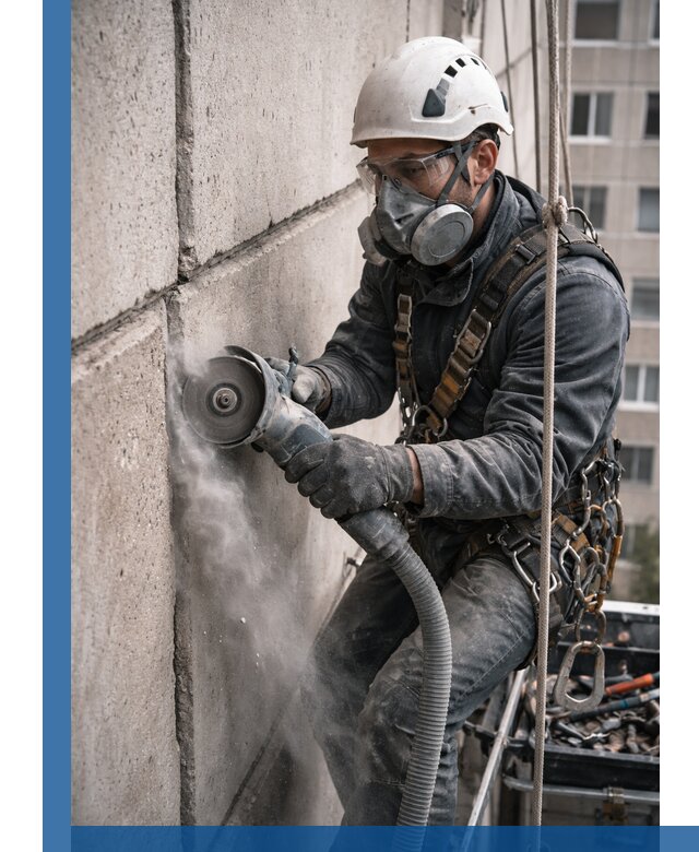 Штробление межпанельных швов в Верхнем Уфалее качественно и быстро