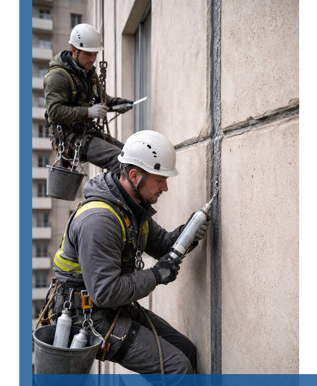 Герметизация деформационных швов фасада в Верхнем Уфалее качественно