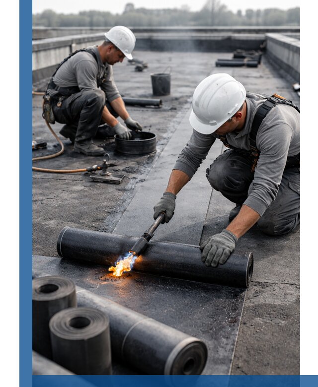 Ремонт рулонной кровли в Верхнем Уфалее герметизация и восстановление