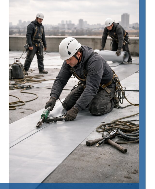 Ремонт мембранной кровли в Верхнем Уфалее от 1842 р./м2 | ВЫСОТНИК-Врф