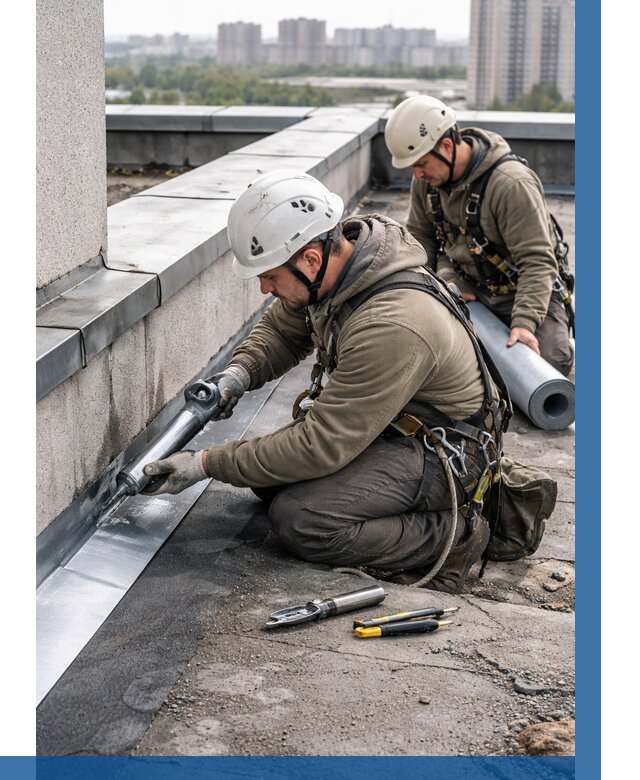 Ремонт кровельных примыканий в Верхнем Уфалее от 1228 р. | ВЫСОТНИК-Врф