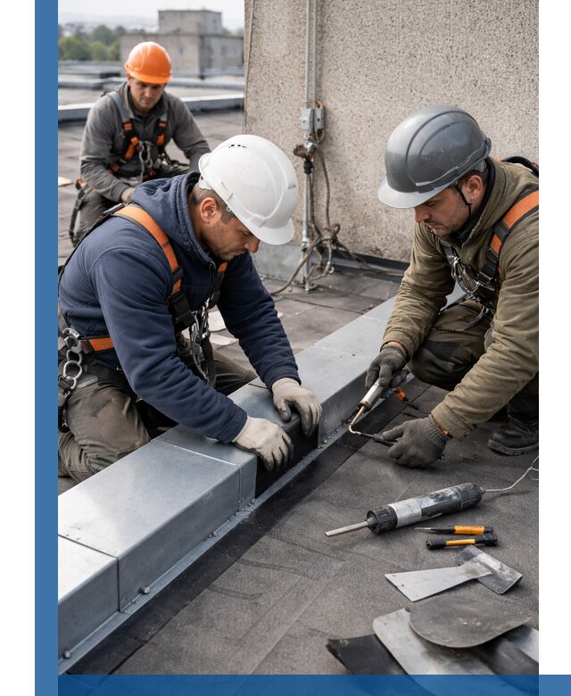 Ремонт кровельных примыканий в Верхнем Уфалее профессионально