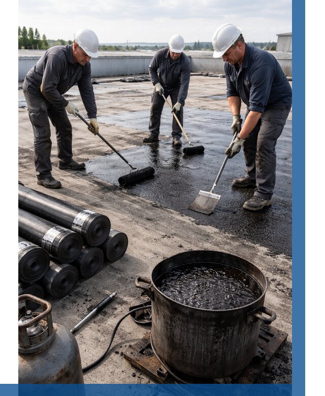 Гидроизоляция кровли мастикой в Верхнем Уфалее от 614 р. | ВЫСОТНИК-Врф