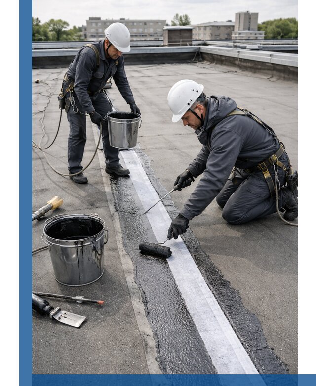 Гидроизоляция кровли мастикой в Верхнем Уфалее надежная защита