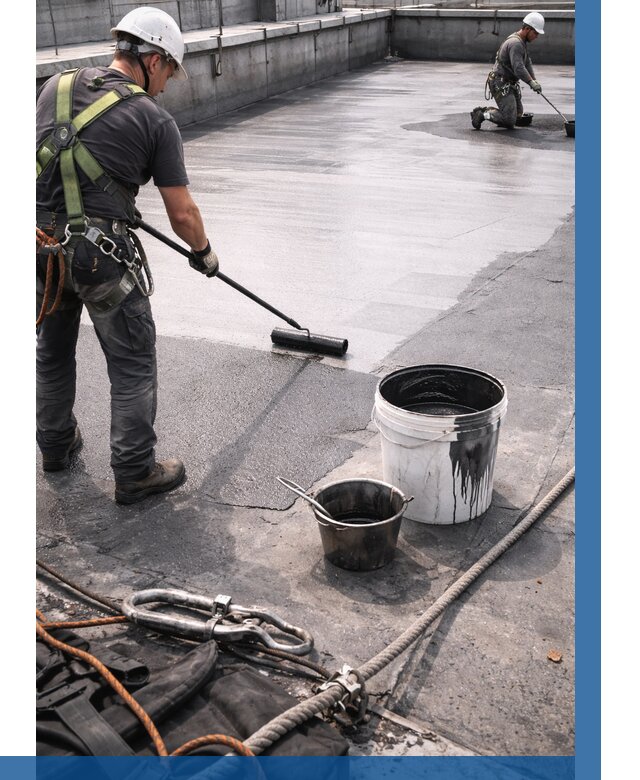 Гидроизоляция кровли жидкой резиной в Верхнем Уфалее от 512 р. | ВЫСОТНИК-Врф