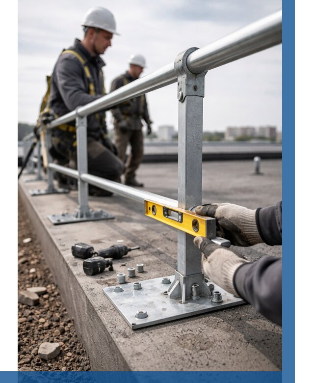 Монтаж кровельного ограждения в Верхнем Уфалее от 1228 р. | ВЫСОТНИК-Врф