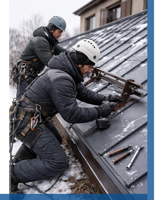 Монтаж снегозадержателей в Верхнем Уфалее от 461 р. | ВЫСОТНИК-Врф