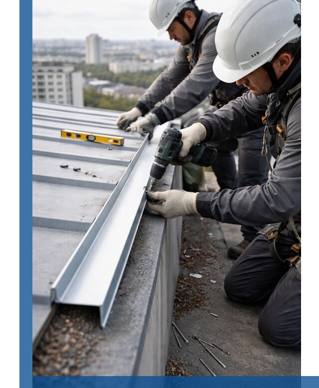 Монтаж капельника на кровле в Верхнем Уфалее с гарантией качества