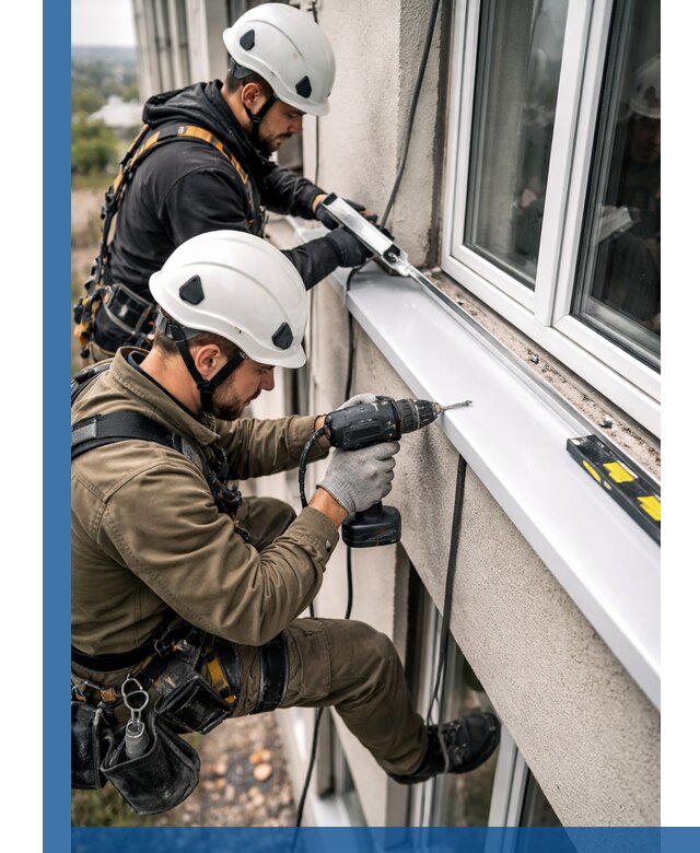Профессиональный монтаж оконных отливов и отведения воды в Верхнем Уфалее