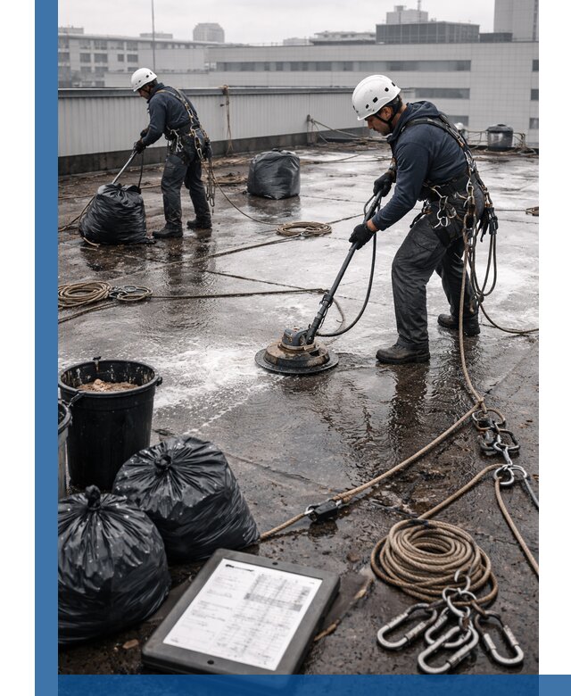 Плановая очистка кровли по графику в Верхнем Уфалее для безопасности