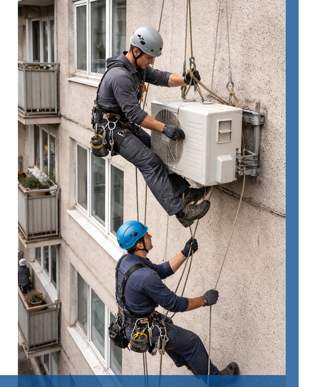 Перенос внешнего блока кондиционера в Верхнем Уфалее от 9211 р.| ВЫСОТНИК-Врф