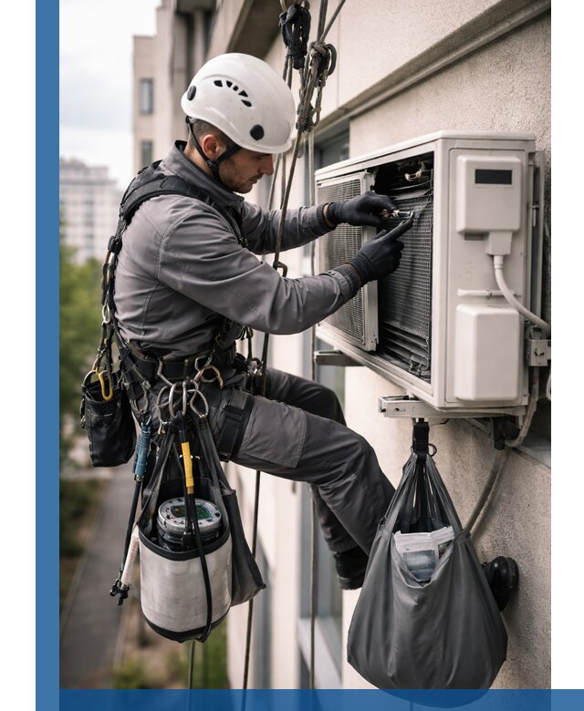 Обслуживание внешнего блока кондиционера в Верхнем Уфалее профессионально