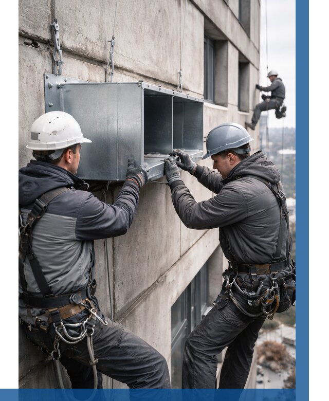 Монтаж вентиляционных коробов в Верхнем Уфалее от 3070 р. | ВЫСОТНИК-Врф