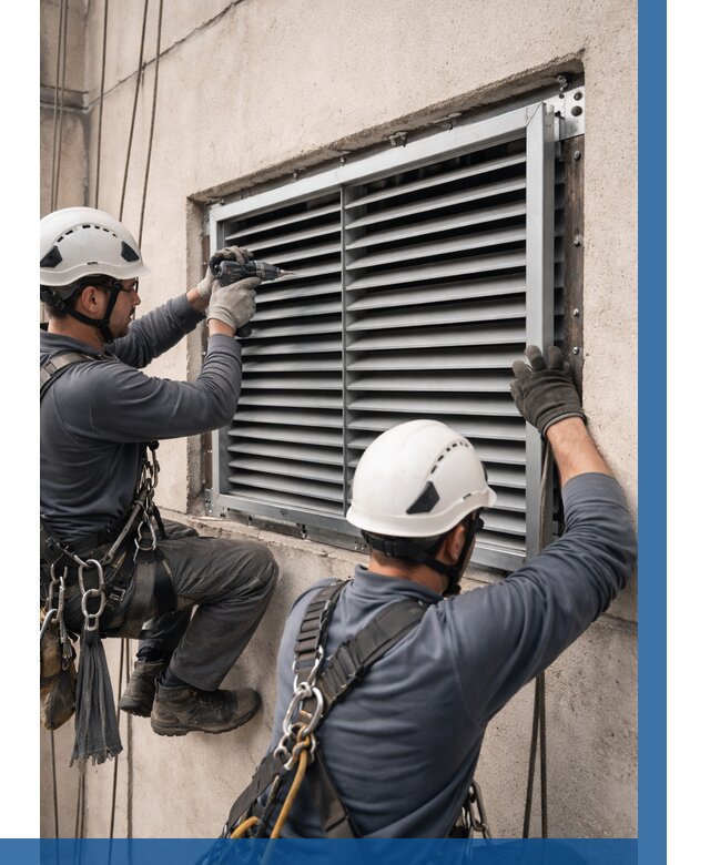 Монтаж вентиляционных решеток в Верхнем Уфалее от 4605 р. | ВЫСОТНИК-Врф