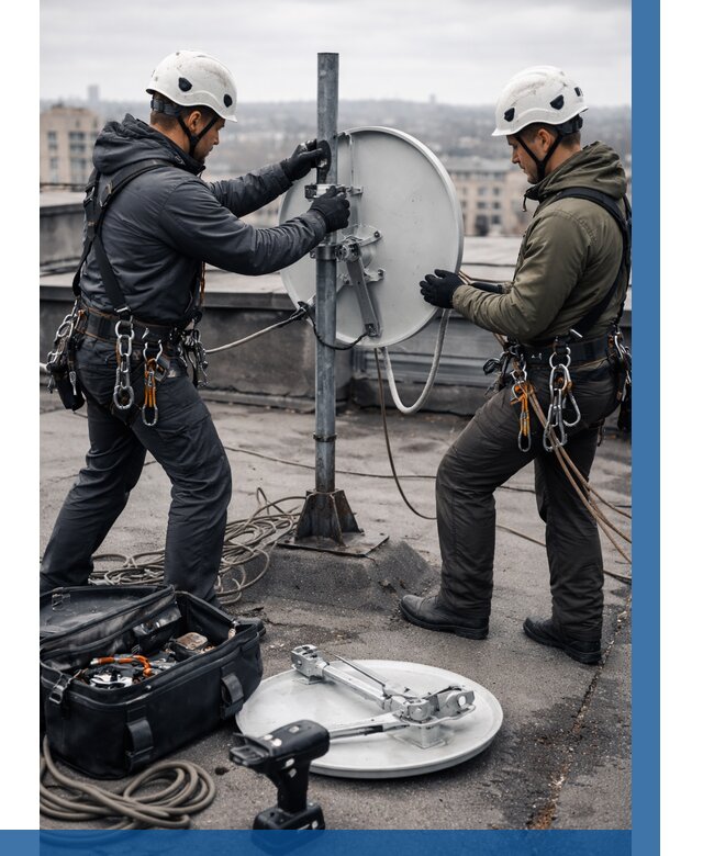 Демонтаж антенн на крыше в Верхнем Уфалее от 4605 р. | ВЫСОТНИК-Врф