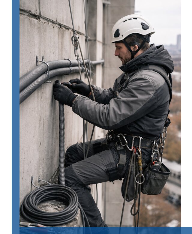 Профессиональный монтаж гофры для кабеля в Верхнем Уфалее с гарантией