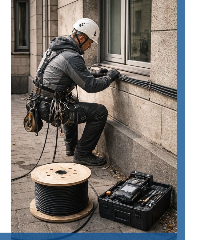 Прокладка оптоволоконного кабеля в Верхнем Уфалее от 819 р. | ВЫСОТНИК-Врф