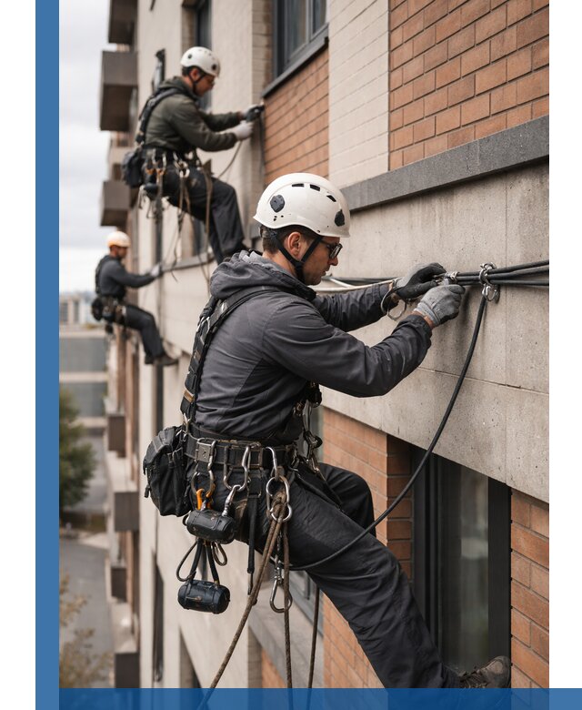 Крепление кабеля на фасаде монтаж и крепеж в Верхнем Уфалее