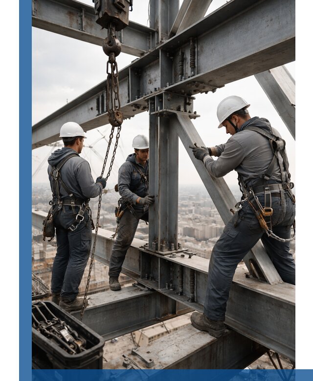 Профессиональный монтаж металлоконструкций на высоте в Верхнем Уфалее