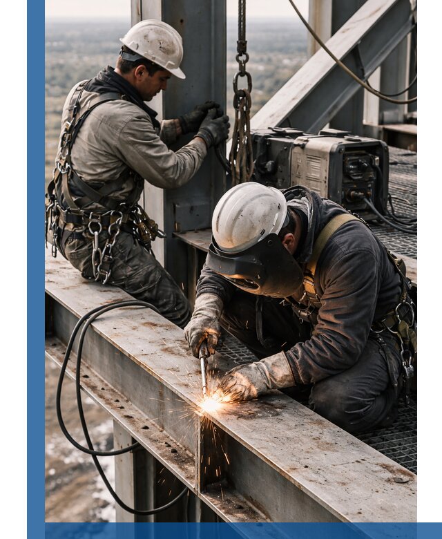 Высотные сварочные работы в Верхнем Уфалее для промышленных объектов