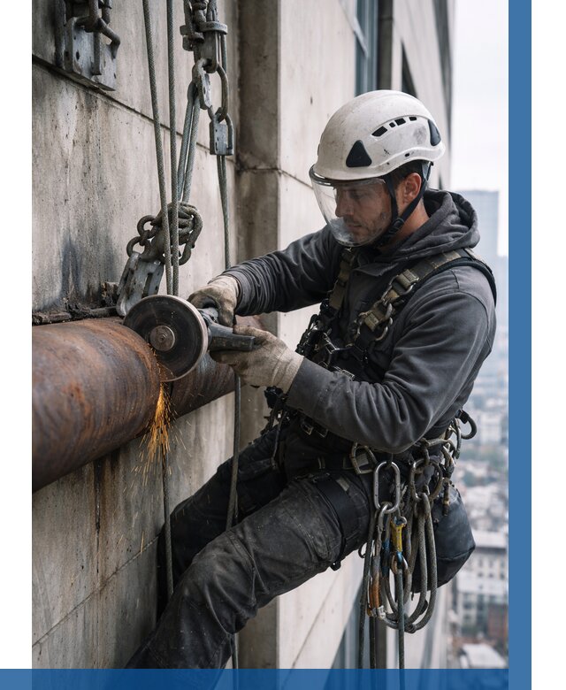 Резка металла на высоте в Верхнем Уфалее по цене от 4605 р. | ВЫСОТНИК-Врф