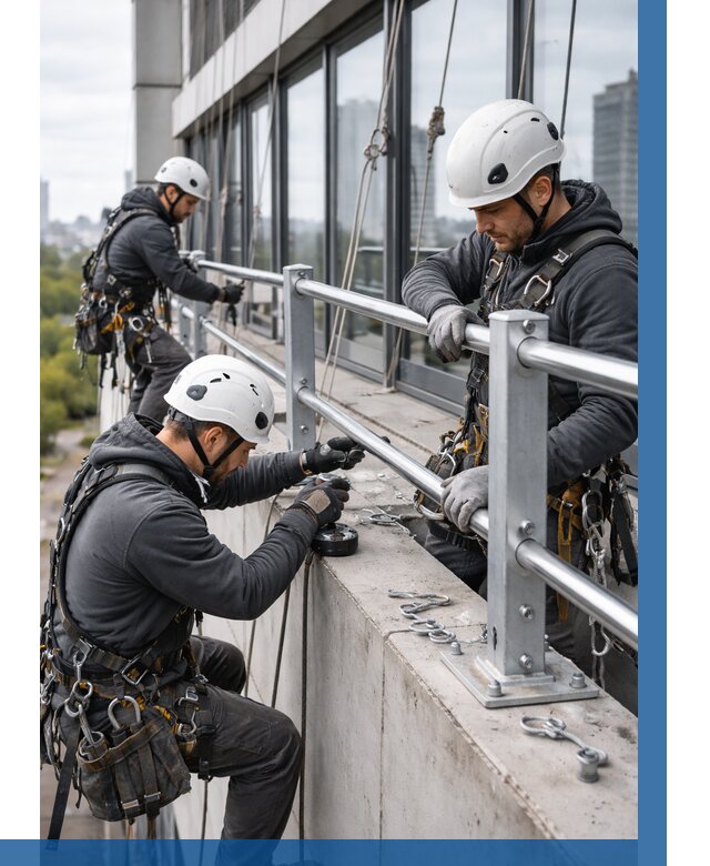 Монтаж ограждений на высоте в Верхнем Уфалее, от 1228 р. | ВЫСОТНИК-Врф