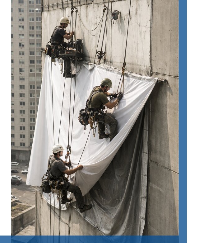 Замена баннерного полотна в Верхнем Уфалее от 6652 р. | ВЫСОТНИК-Врф—заказать