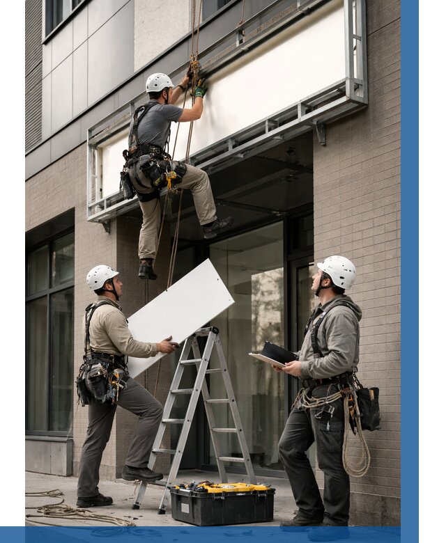 Монтаж светового короба в Верхнем Уфалее от 6652 р. | ВЫСОТНИК-Врф