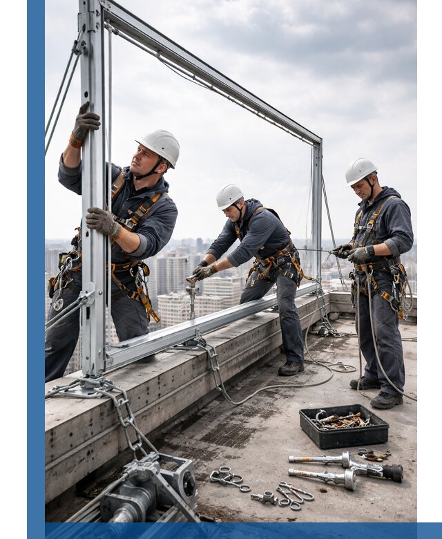 Монтаж крышных рекламных конструкций под ключ в Верхнем Уфалее