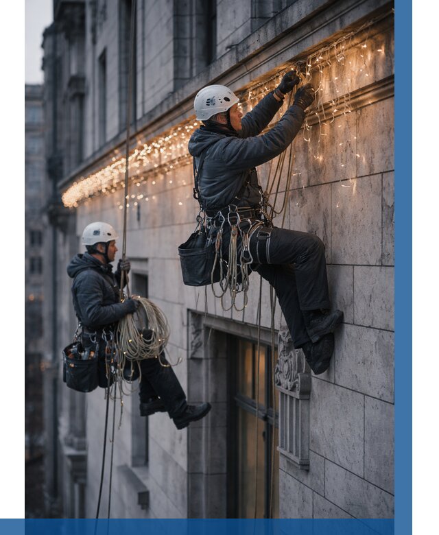 Монтаж новогодней иллюминации в Верхнем Уфалее от 8699 р. | ВЫСОТНИК-Врф