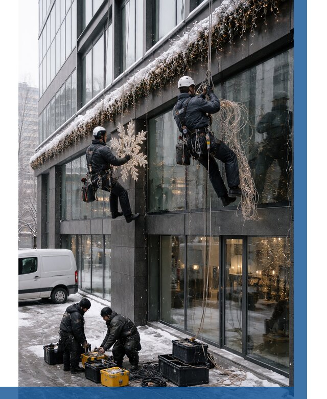 Демонтаж новогоднего оформления в Верхнем Уфалее от 5629 р. | ВЫСОТНИК-Врф