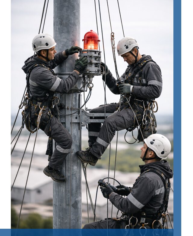 Монтаж заградительных огней в Верхнем Уфалее от 8699 р. | ВЫСОТНИК-Врф