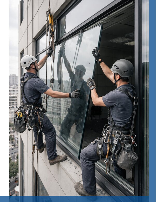 Замена стеклопакетов на высоте в Верхнем Уфалее от 5629 р. | ВЫСОТНИК-Врф