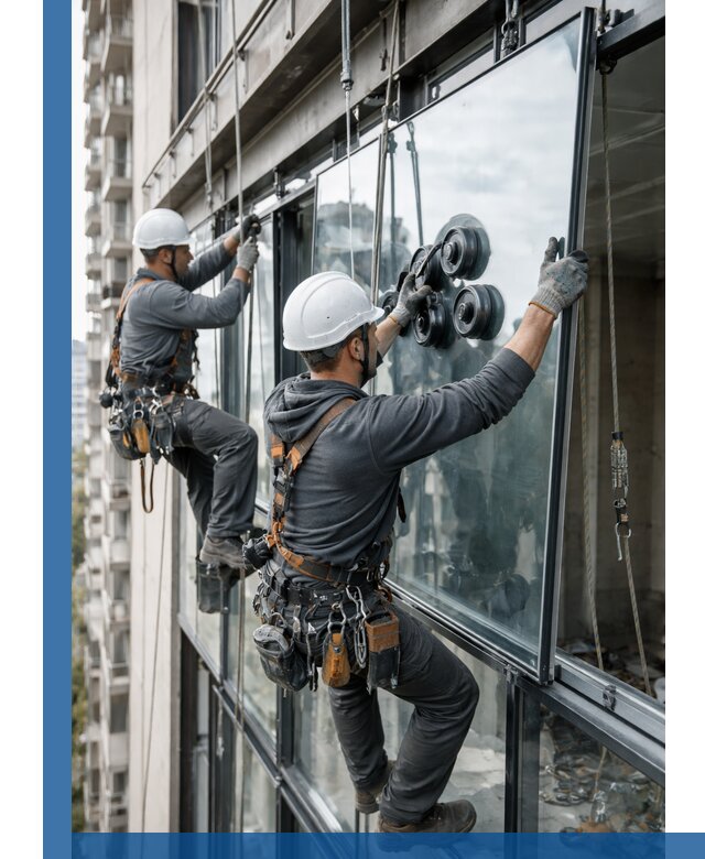 Витражное остекление фасадов и лоджий в Верхнем Уфалее под ключ