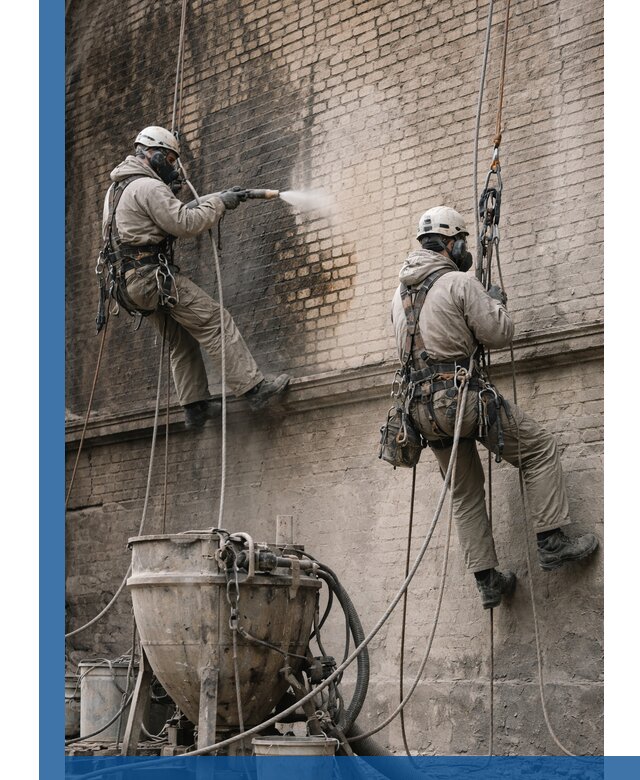 Пескоструйная очистка фасадов в Верхнем Уфалее профессионально