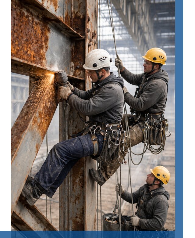 Зачистка металла от ржавчины в Верхнем Уфалее от 358 р. | ВЫСОТНИК-Врф