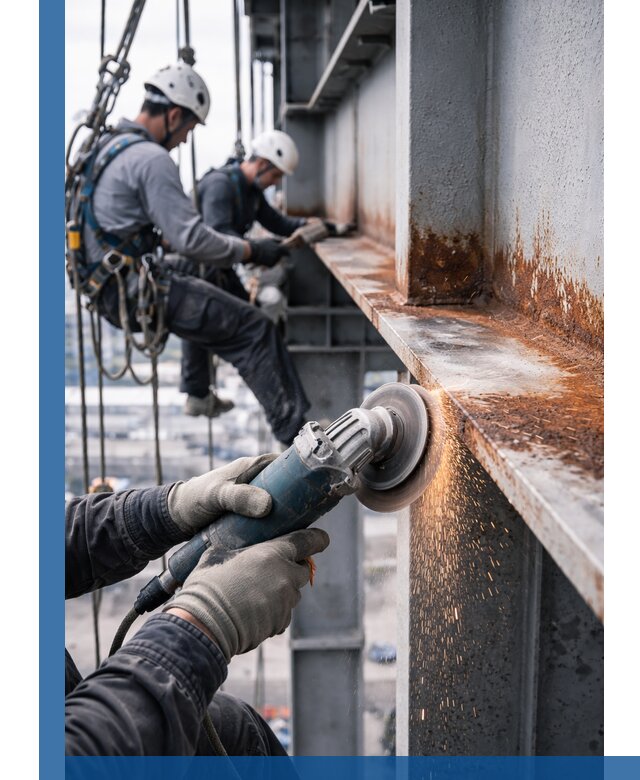 Зачистка металла от ржавчины и подготовка поверхностей в Верхнем Уфалее