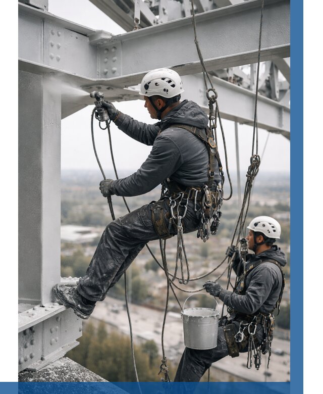 Покраска металлоконструкций на высоте в Верхнем Уфалее 358 р |ВЫСОТНИК-Врф